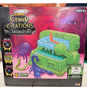 Weird Science Crawly Creations Laboratory Kit Ages 8+ 5 Creatures RMS New in Box